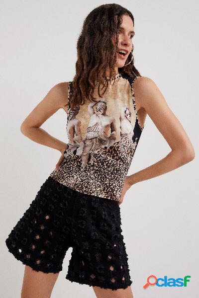 Camiseta arty animal print