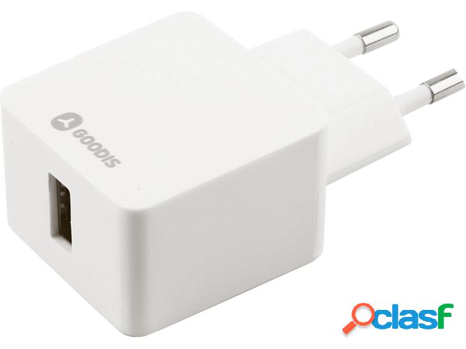 Cargador Adaptador de viaje GOODIS Lightning 5V/2.4A Blanco