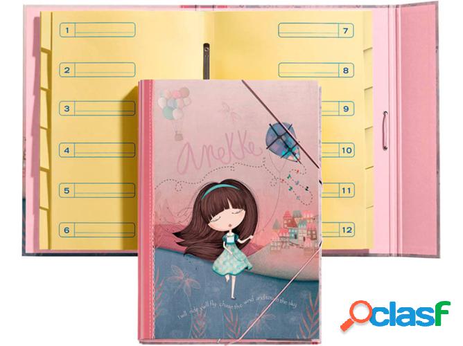Carpeta ANEKKE Liberty Rosa (22,5 x 22,5 cm)