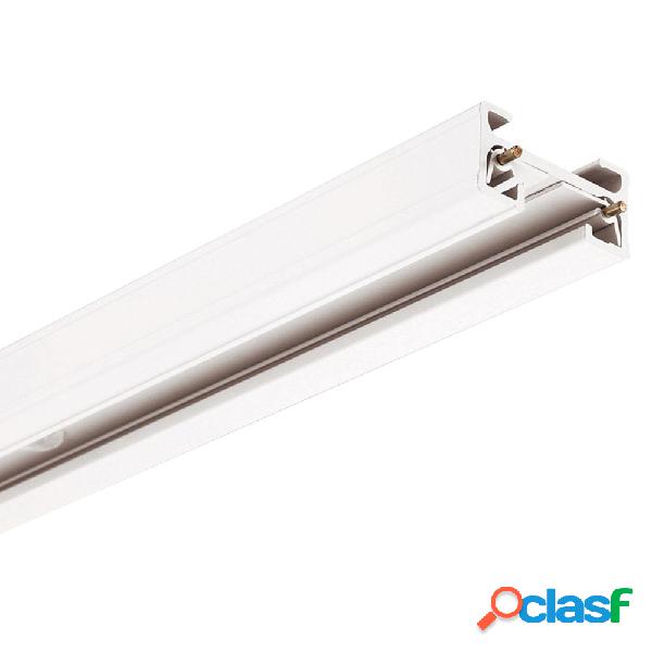 Carril monofásico con conector 2 metros blanco cuadrado