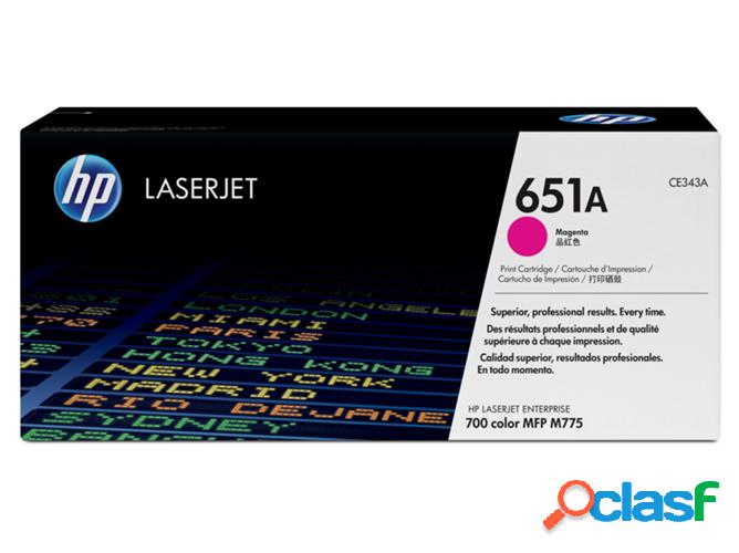 Cartucho de tóner original LaserJet HP 651A magenta para