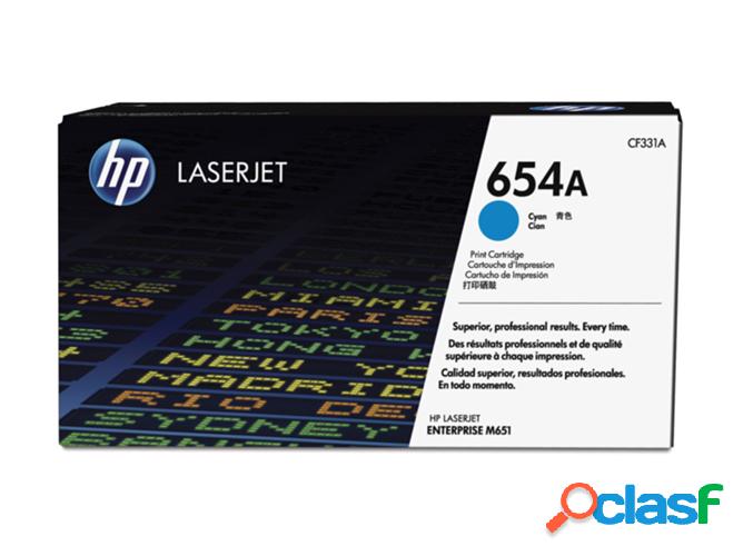 Cartucho de tóner original LaserJet HP 654A cian (CF331A)