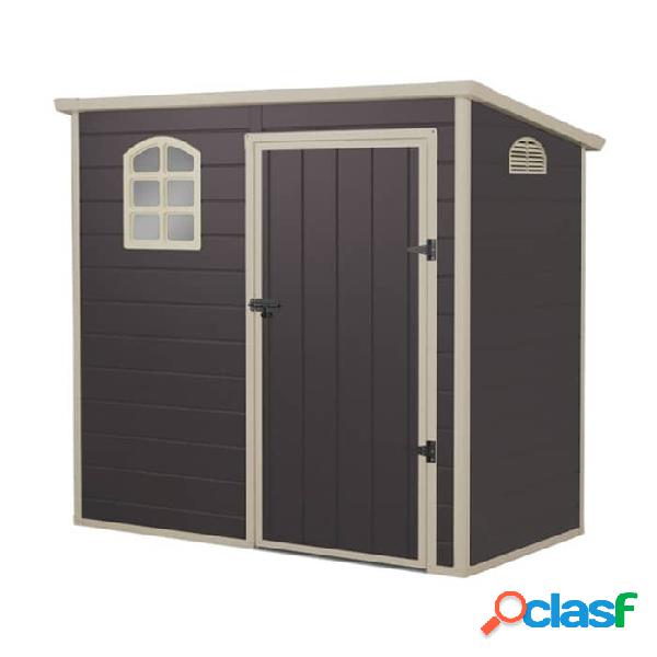 Caseta de resina Gardium Flat Roff Antracita 195x191x111cm