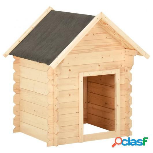 Caseta para perros madera maciza de pino 150x80x100 cm