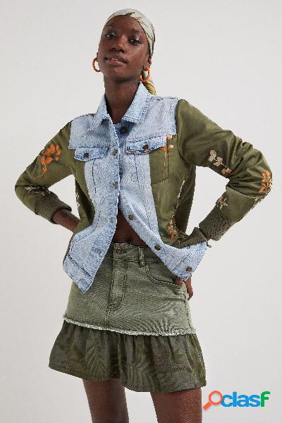 Chaqueta hÃbrida denim bomber
