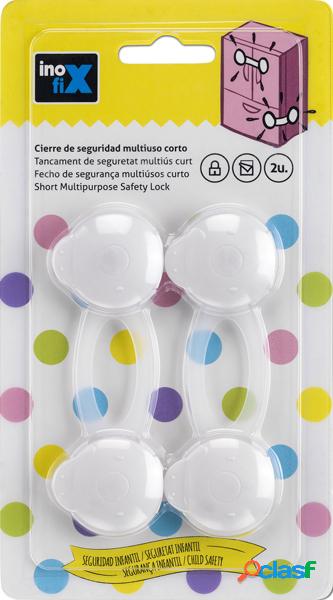 Cierre seguridad multiuso corto Inofix Blanco 2 unidades