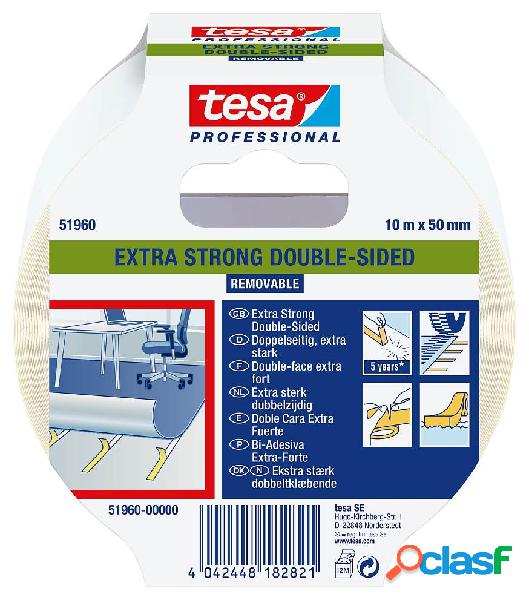 Cinta de Doble Cara Tesa Tape Suelos Extra Fuerte 10mx50mm