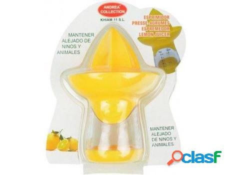 Cocina HOGAR Y MÁS Eprimidor Práctico Amarillo (11x7,5cm)