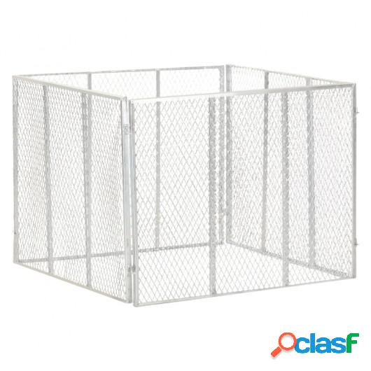 Compostador de jardín hierro galvanizado 100x100x77 cm