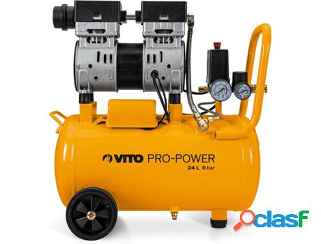 Compresor VITO Silencioso Sin Aceite 24L 8 Bar 1.0Hp (515 x