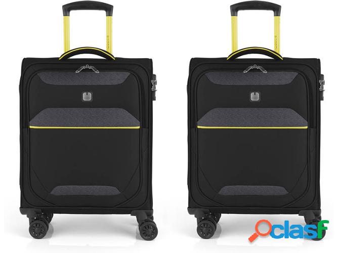 Conjunto 2 Maletas de Viaje GABOL Giro (66 L - Negro)