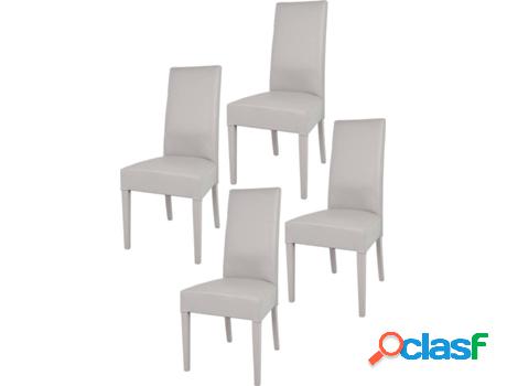 Conjunto de 4 Sillas T M C S Luisa (Gris Claro - 99x46x55 cm
