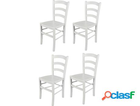 Conjunto de 4 Sillas T M C S Venezia 141BIA (Blanco -