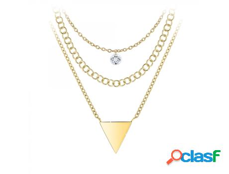 Conjunto de Collares SC_BOHEME (Acero - Dorado - 35cm)