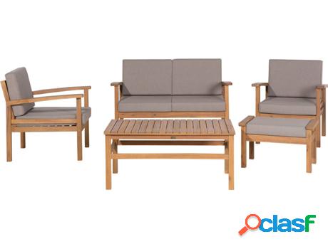 Conjunto de Jardín Manila (Marrón - Madera de Acacia