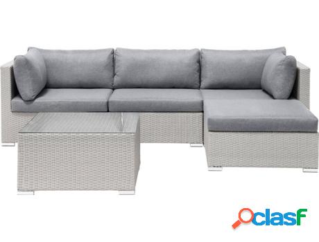 Conjunto de Jardín Sano II (Gris - Polietileno -159x245x64