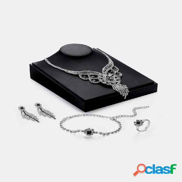 Conjunto de joyas de lujo Conjunto elegante de collar con