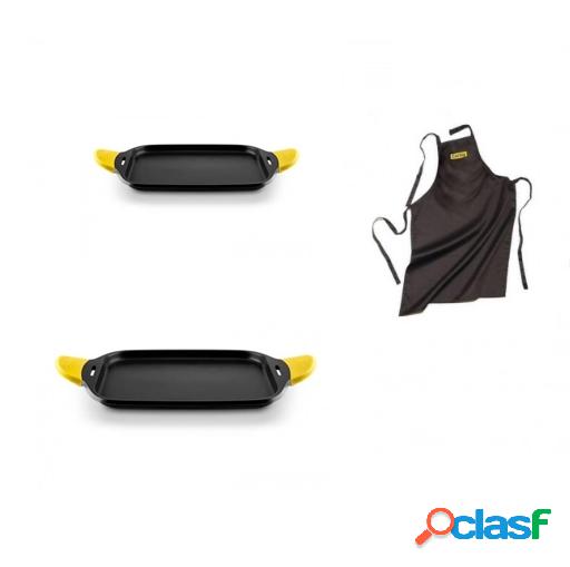 Conjunto planchas Castey Yellow+delantal
