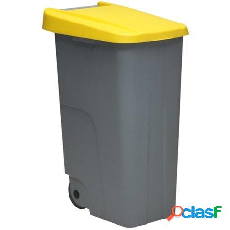 Contenedor de reciclaje amarillo Eco Denox 110L