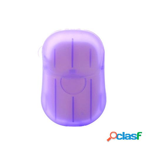 Copos de jabón desechables de viaje con contenedor de caja