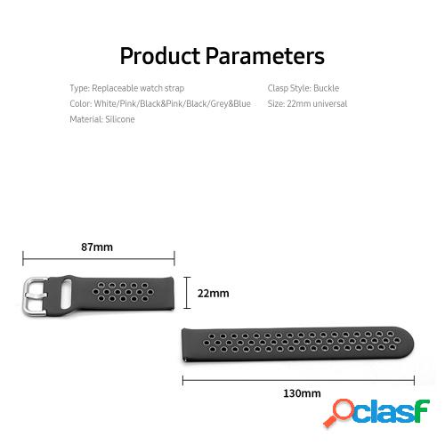 Correa de reloj de silicona reemplazable Hebilla Correa de