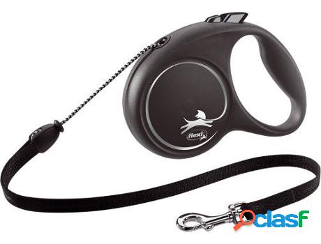 Correa para Perros FLEXI 187683 (Negro - 500 cm - 195 g -