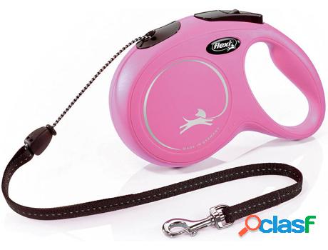Correa para Perros FLEXI Soporte Ergonómico (Rosa - 3 m -