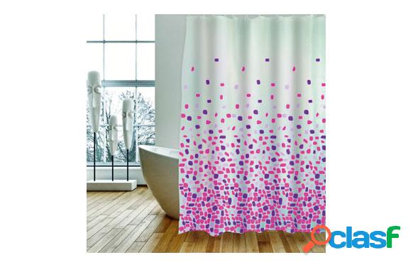 Cortina de baño Brest Fucsia 180x200cm