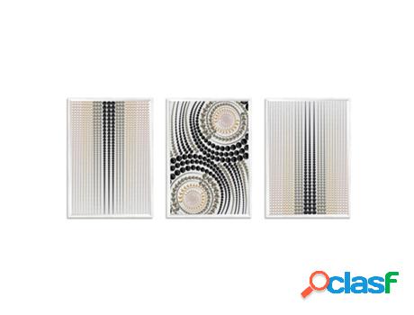 Cuadro DEKOARTE Mosaico, Abstracto, Neutro (150x70 cm)