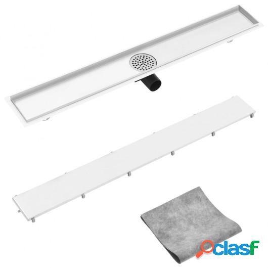 Desagüe de ducha con cubierta 2 en 1 acero inoxidable 93x14