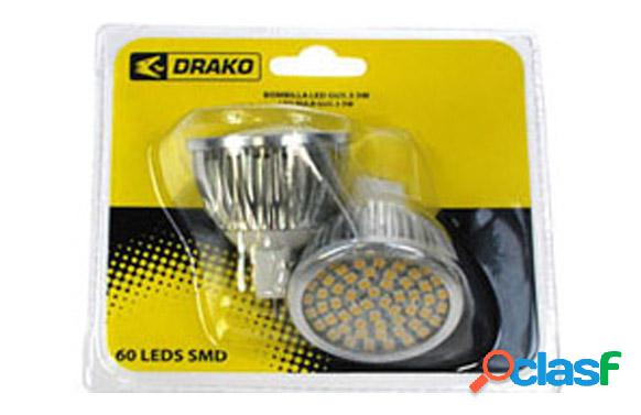 Dicroica led 60smd5w drako 2u MR16-3300K Drako
