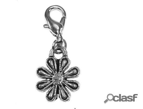 Dije SC_CRYSTAL (bañado a rodio - 10 mm x 10 mm)