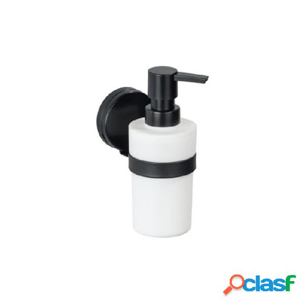 Dosificador de jabón para baño Wenko Static-Loc Negro
