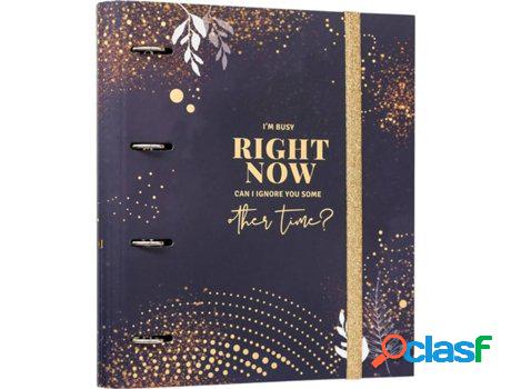 Dossier ERIK EDITORES 4 Anillas Premium Glitter (32x28 cm)