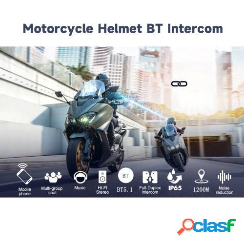 EJEAS V6 Pro Casco de motocicleta BT Intercom Auriculares en