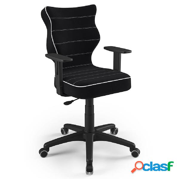 Entelo Silla juvenil ergonómica Duo Black Jasmine 01 negra