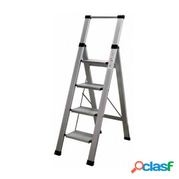 Escalera de aluminio homelux 4 peldaños domestica super