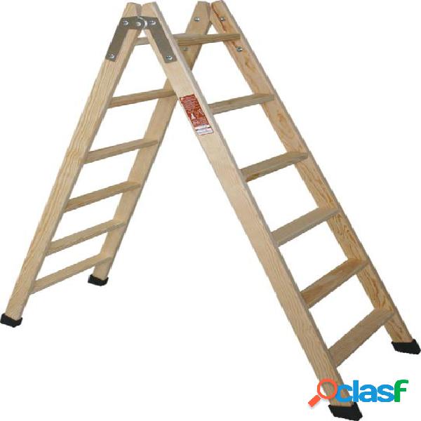 Escalera de madera doble 8 peldaños