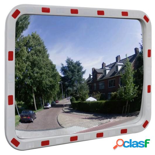 Espejo convexo rectangular para el tráfico con reflectores