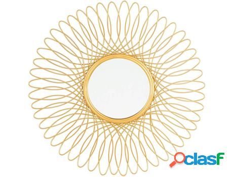 Espejo de Pared Cambia (Dorado - Metal -5x55x55 cm)