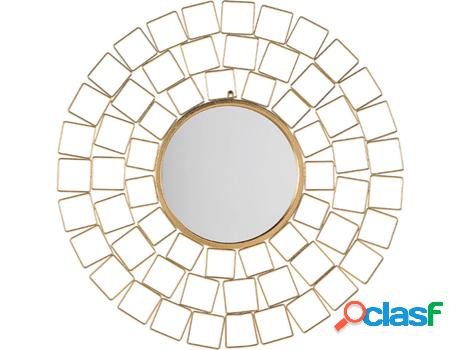Espejo de Pared Labrit (Dorado - Metal -3x90x90 cm)
