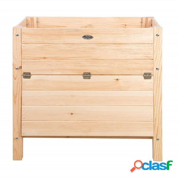 Esschert Design Mesa de cultivo con almacenaje color natural