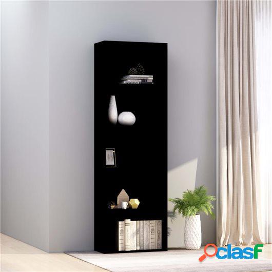 Estantería 5 niveles aglomerado negro 60x30x189 cm