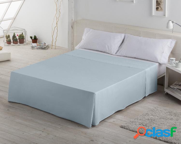Estelia Sábana Encimera Color Azul Celeste 144 Hilos 50%