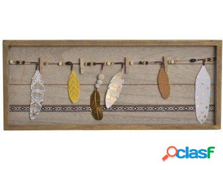Estilo Étnico Boho HOGAR Y MÁS Pared Con AccesorioDe Pluma