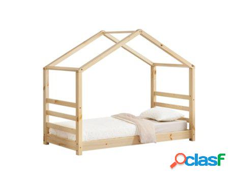 Estructura de Cama Infantil EN.CASA (Beige - Madera - 70 x