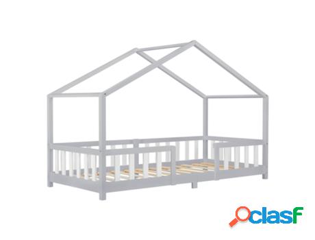 Estructura de Cama Infantil EN.CASA (Blanco - Madera -