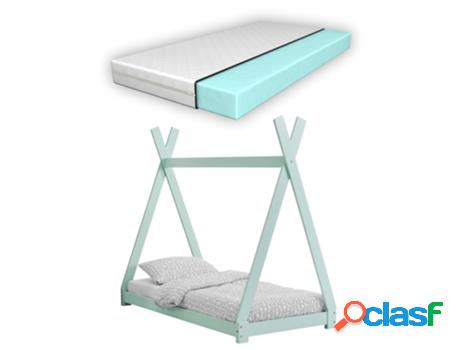 Estructura de Cama Infantil EN.CASA (Verde - Madera -