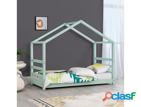 Estructura de Cama Infantil EN.CASA (Verde - Madera - 80 x