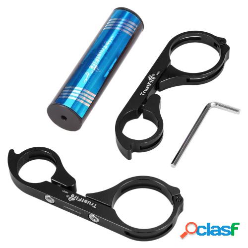 Extensor de manillar doble para bicicleta con soporte de